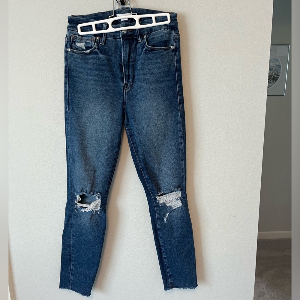 Good American Distressed Skinny Jeans
